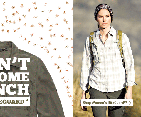 Don't become lunch. New Biteguard&trade;. Shop Women's Biteguard&trade;.