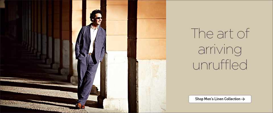 Rohan - The art of arriving unruffled. Shop Men's Linen Collection.