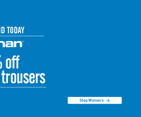 Rohan. 20 percent off selected trousers. HURRY Must end TODAY. Discount is on full-price trousers only and excludes trousers already discounted in The Souk. Shop Women's.