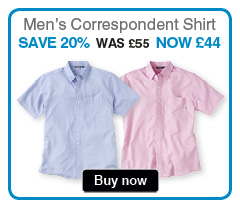 Men's Correspondent Shirt. Save 20%. WAS £55. NOW £44. BUY NOW.