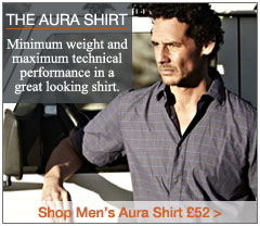 The Aura Shirt. Minimum weight and maximum technical performance in a great looking shirt. Men's Aura Shirt. &pound;52. Buy Now.