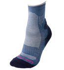 Technical sock for temperate or cool climates