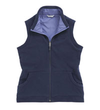 Reversible windproof fleece vest