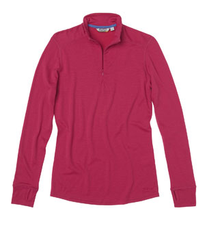 Women's Superfine Merino 200 Zip - Persian Pink
