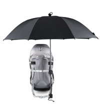 Hands free trekking umbrella