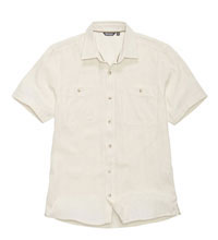 Casual, comfortable, technical linen shirt.