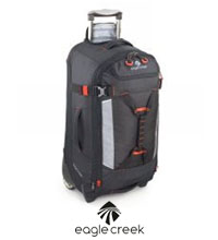 Rugged 67L litre wheeled luggage.
