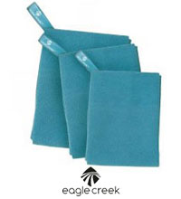 Compact travel towel.