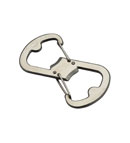 Twin-ended karabiner clip.
