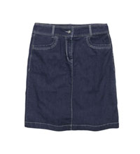Classic denim skirt, with a technical twist