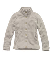 Technical fleece cardigan